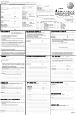 Albuquerque Building Permit Application