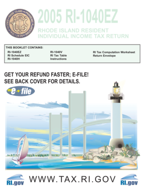 Rhode Island 2005 Individual Income Tax Return
