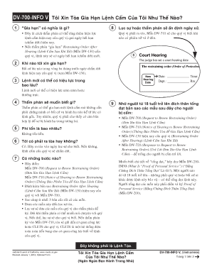 California Restraining Order Hearing Notice