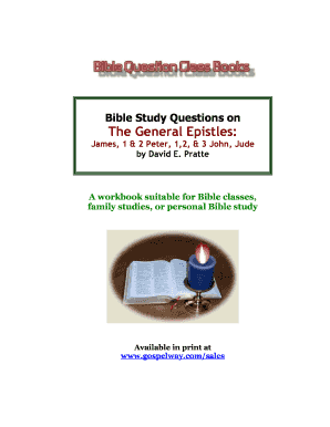 Bible Study Questions on General Epistles