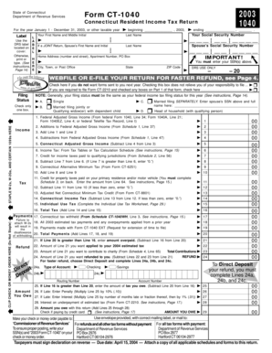 Connecticut Resident Income Tax Return 1040