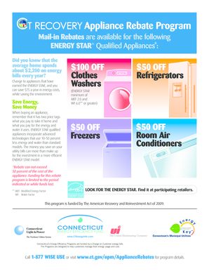 CT Recovery Appliance Rebate Program