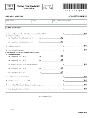 Vermont Capital Gains Exclusion Form