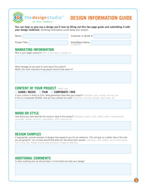 Design Information Guide