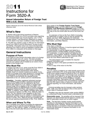 Form 3520-A Instructions