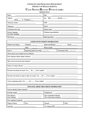 Court Assisted Recovery Effort Referral Form