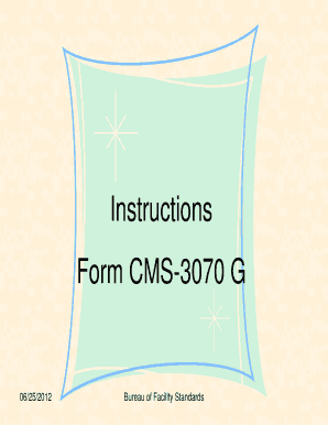 Form CMS-3070 G Health Survey