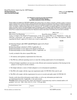 HUD-52574 Operating Budget Approval Form