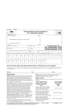 IRS Form 1096