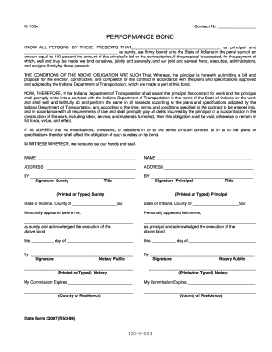 Artist performance contract template - Construction Contract Performance Bond - in