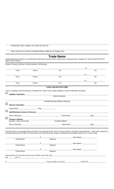 Iowa Trade Name Registration Form