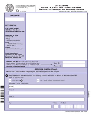 US Census Bureau Survey of Public Employment & Payroll