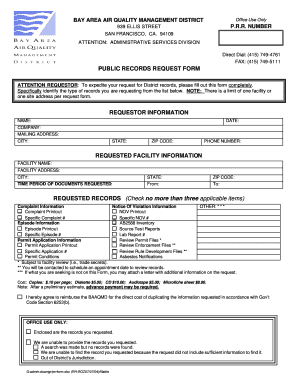 Public Records Request Form