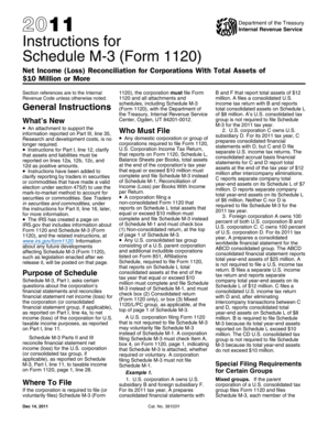 Instructions for Schedule M-3 (Form 1120)