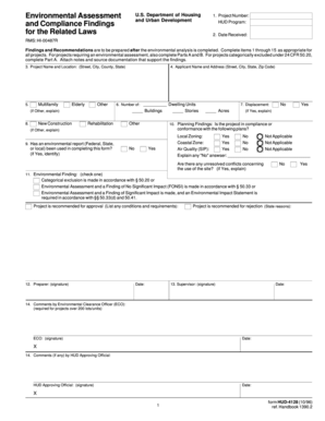 HUD Environmental Assessment Form