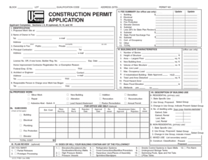 New Jersey Construction Permit Application