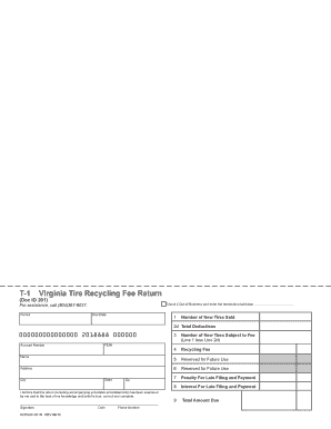 Virginia Tire Recycling Fee Return