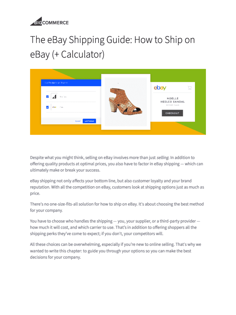 Fillable Online Solved Ebay charging the buyer more for shipping than
