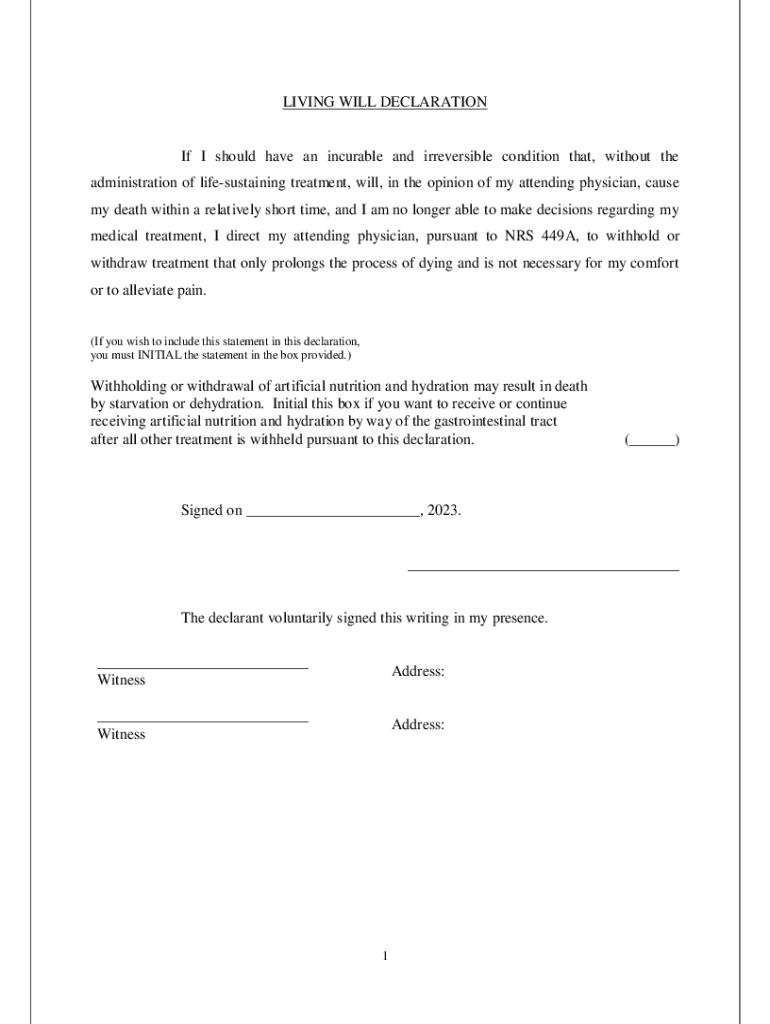 Fillable Online an act adopting the uniform health care decisions act