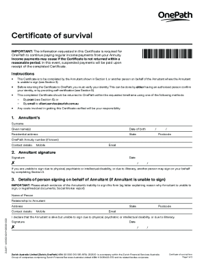 onepath-certificate-of-survival-form. ...
