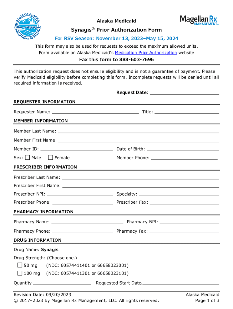 Fillable Online Alaska Medicaid Prior Authorization Form. Alaska