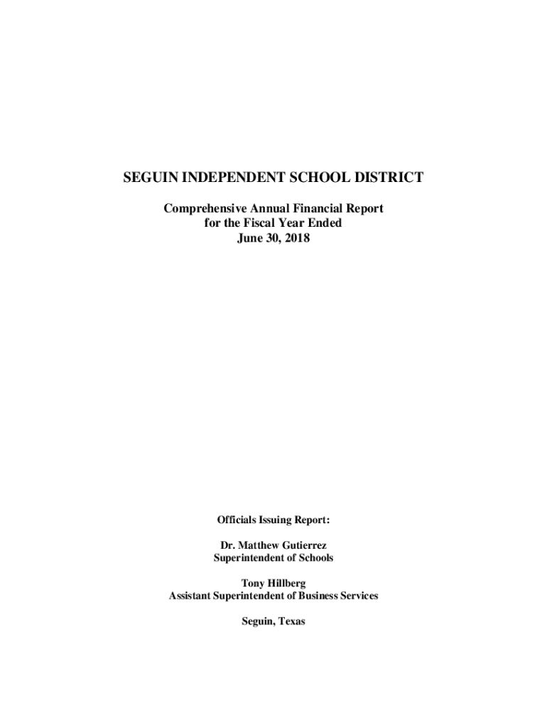 Fillable Online SEGUIN ISD Financial Integrity Rating System of Texas