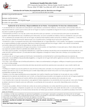 Spanish Parent Authorization Form