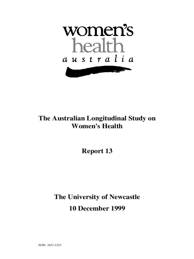 Fillable Online alswh org Australian Longitudinal Study on Women's ...