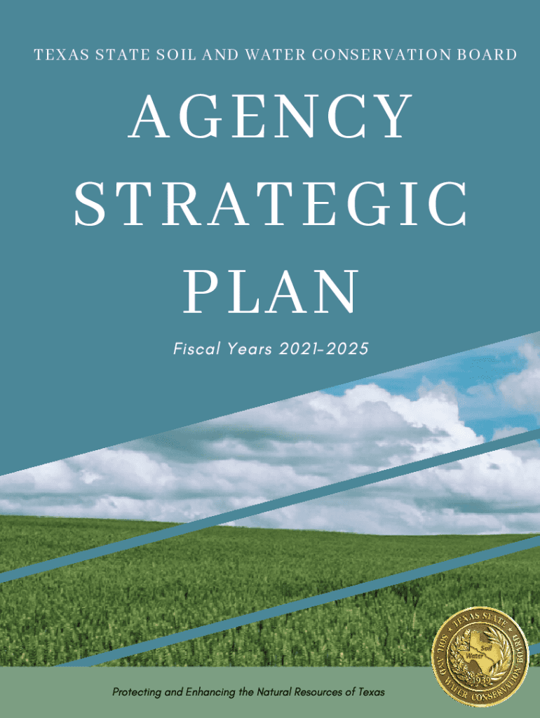 Fillable Online Texas State Soil & Water Conservation Board Strategic