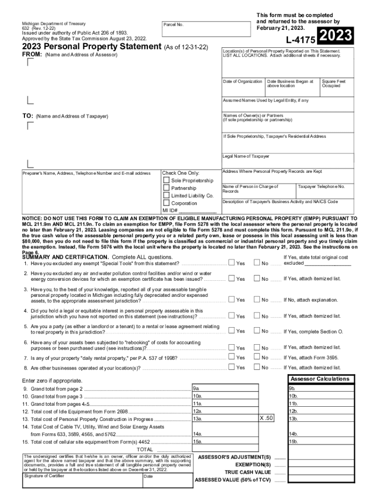 2023 michigan property Preview on Page 1