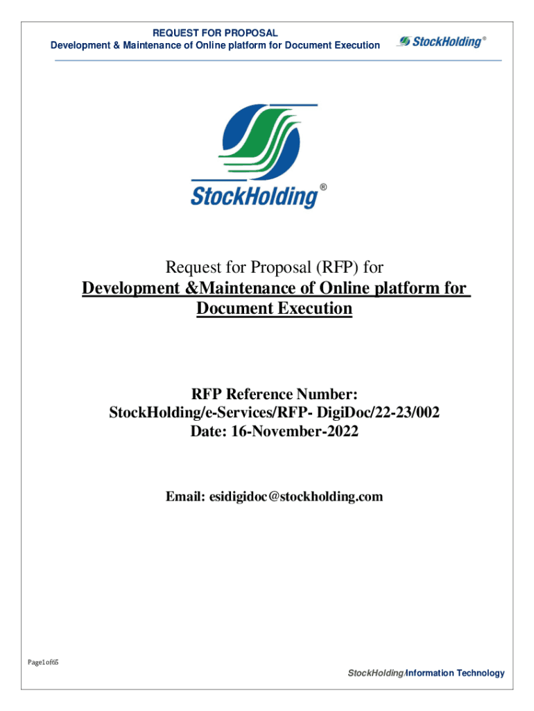 Fillable Online Request for Proposal (RFP) for Development &Maintenance of Fax Email Print
