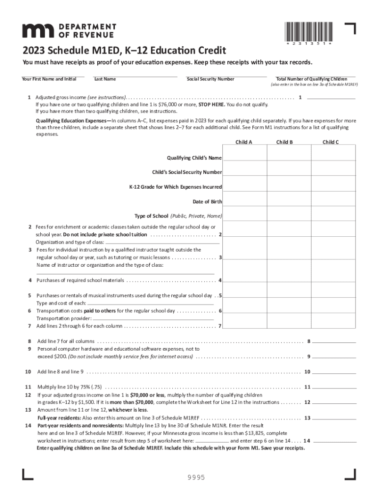 Income Tax Fact Sheet 8, K-12 Education Subtraction and Preview on Page 1