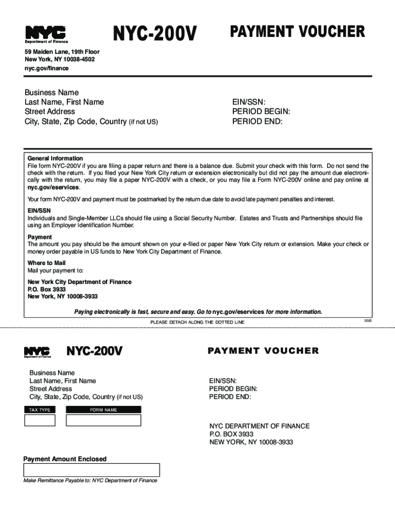 form nyc 200v Preview on Page 1