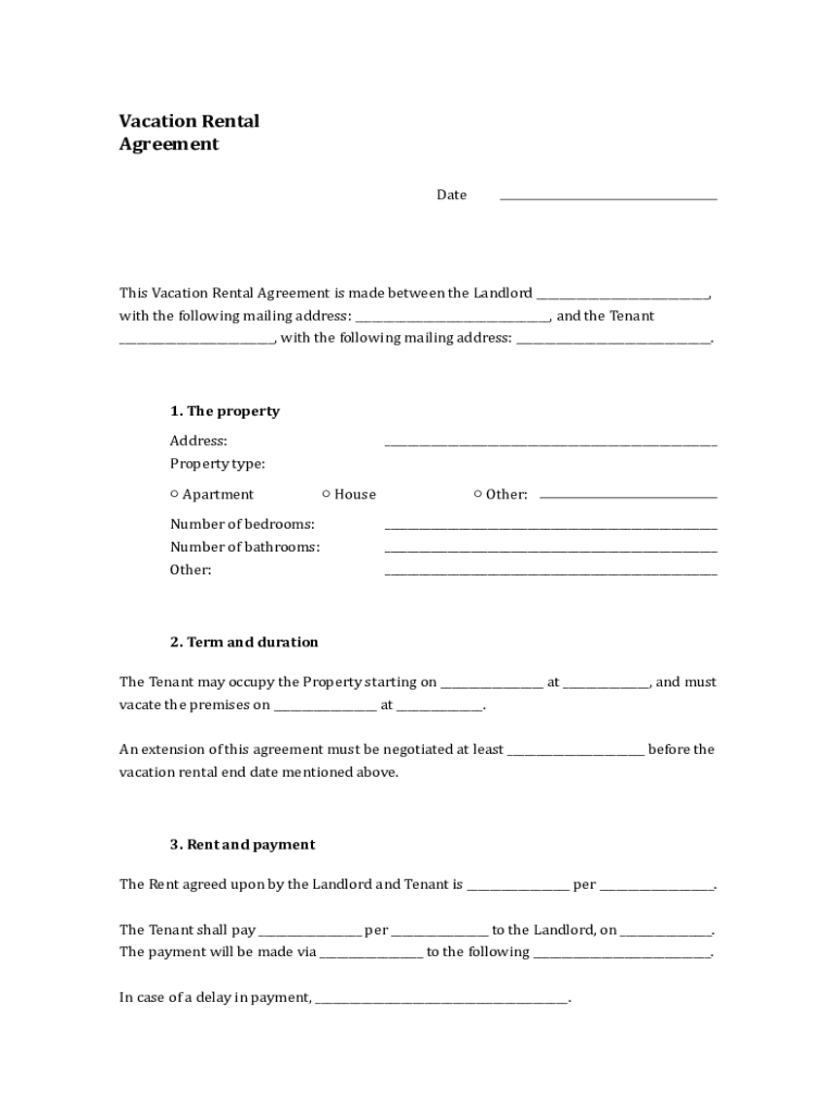 Fillable Online Short Term Lease Agreement Template Fax Email Print pdfFiller