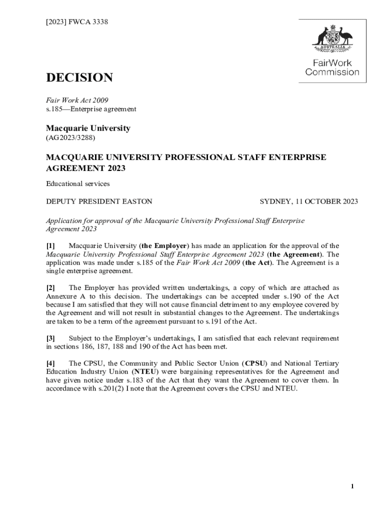 Fillable Online Fwc award and agreement lookup Fax Email Print pdfFiller