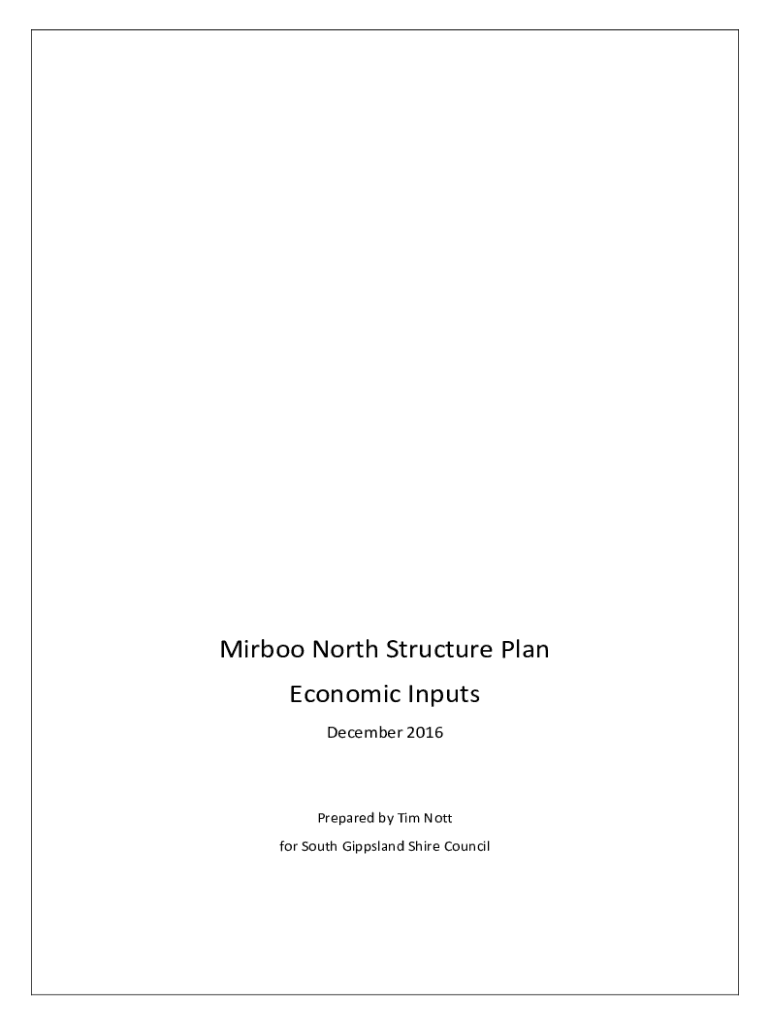 Fillable Online Mirboo North Structure Plan Refresh APPENDIX B Fax