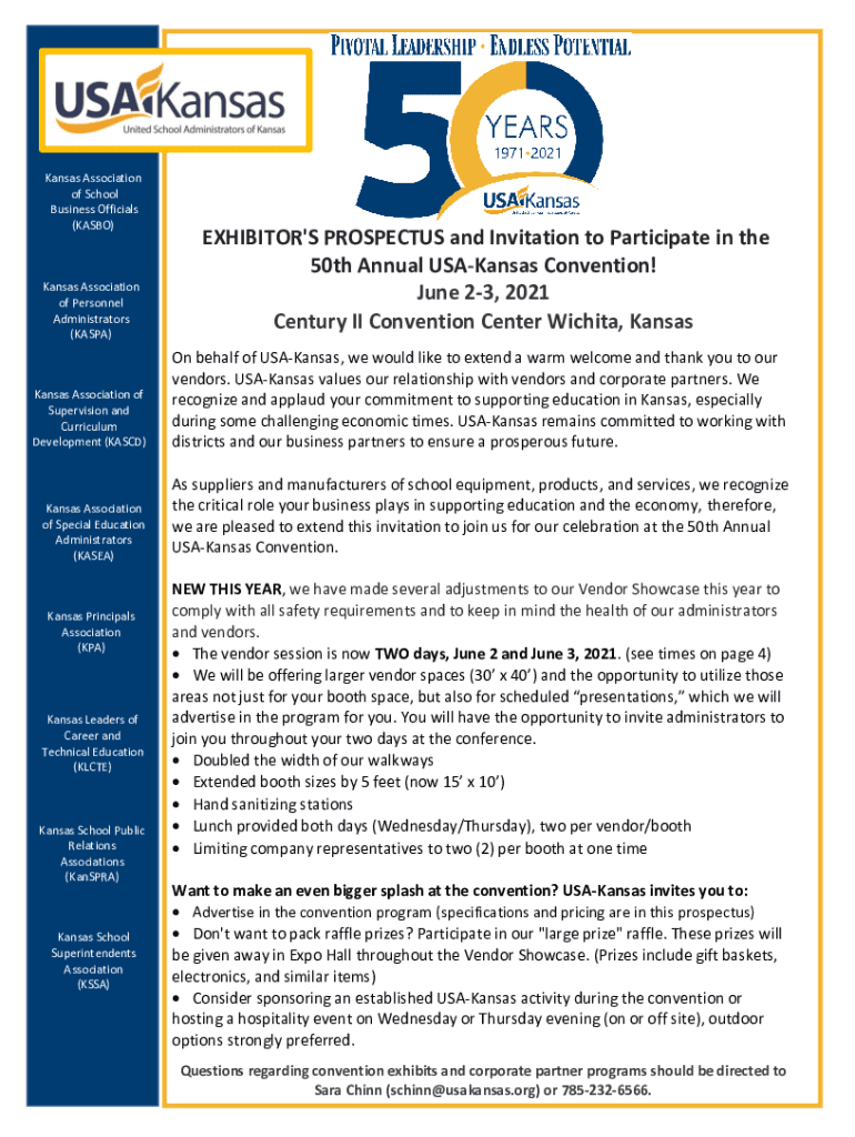 Fillable Online EXHIBITOR'S PROSPECTUS and Invitation to Participate ...