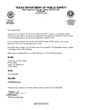 Fillable Online ANNUAL REPORT - the Texas Department of Public Safety ...