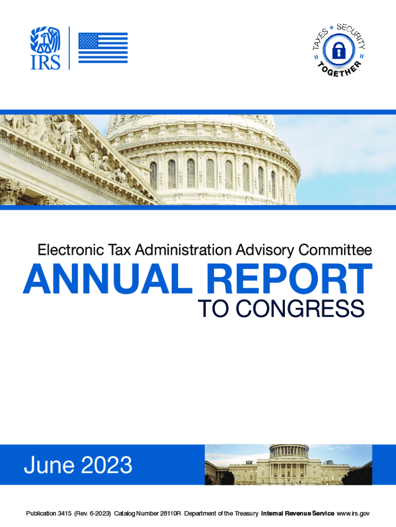 Electronic Tax Administration Advisory Committee issues Preview on Page 1