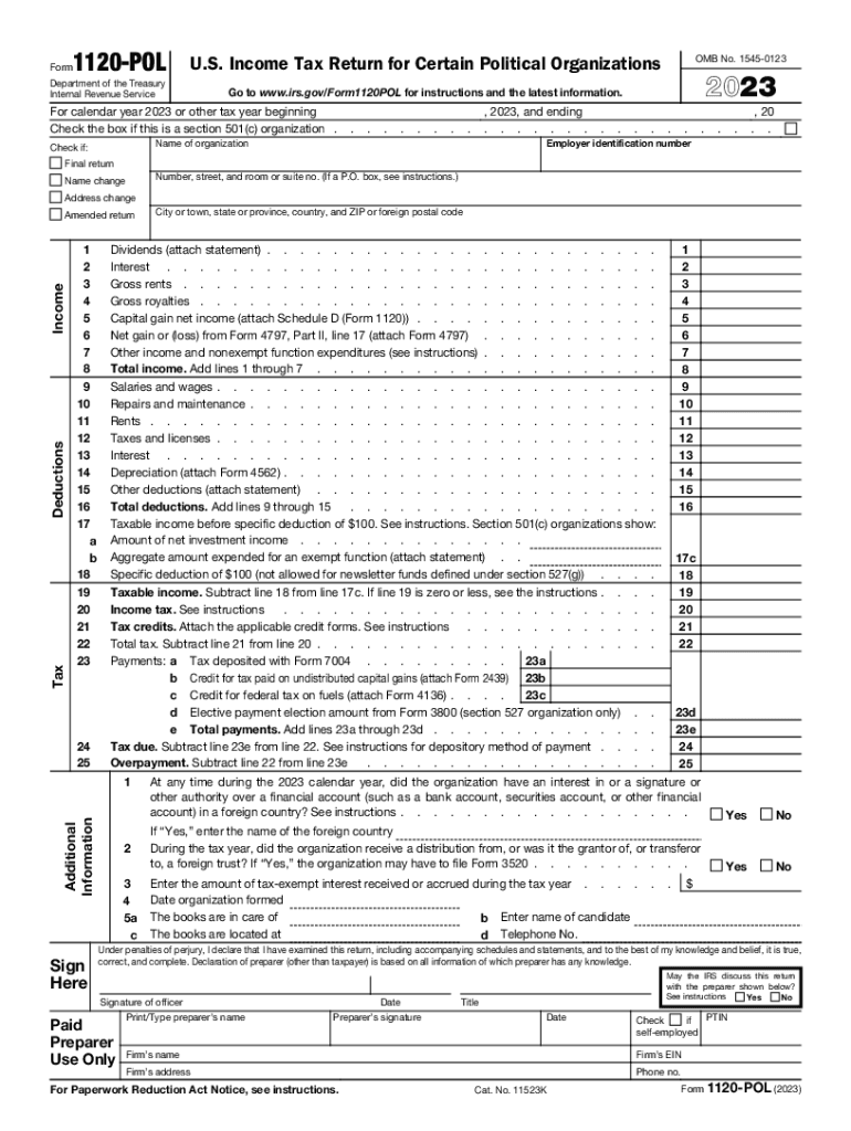 Annual Tax Returns (Form 1120POL) Fill out & sign online DocHub