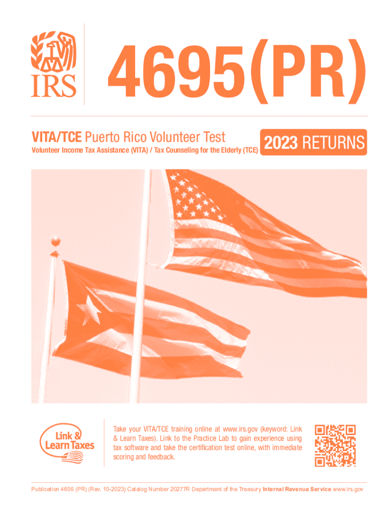 Publication 4695 (PR) VITA TCE Puerto Rico Volunteer Test Preview on Page 1