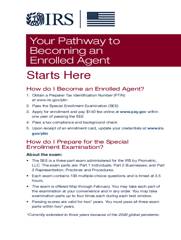 Publication 5279 (Rev 4-2023) Your Pathway to Becoming an Enrolled Agent Starts Here Preview on Page 1