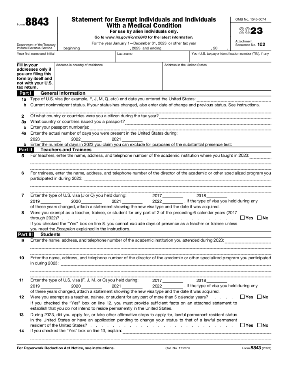 Add Pages To Form 8843
