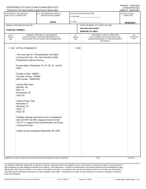 printed: 09/27/2023 - form approved omb no. 0938-0391