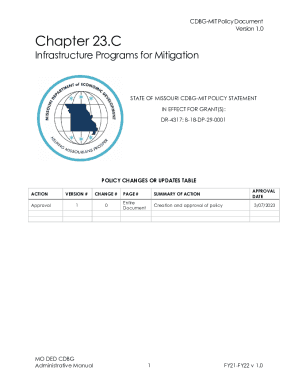 CDBG-MIT Policy Document