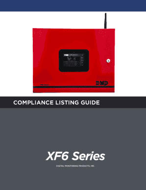 Fillable Online DMP XF6 Series Fire Control Panels User Guide Fax Email ...