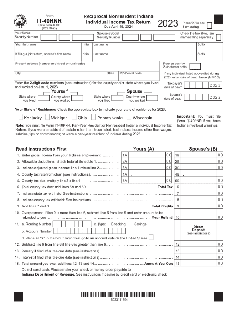 Publication EIC: Indiana Earned Income Credit Preview on Page 1