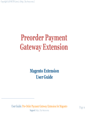 Lay-Buys Payment Gateway Extension. User Manual for Lay-Buys extension