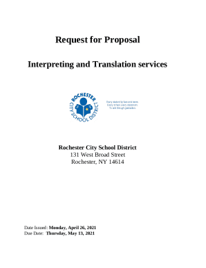 Request for Proposal Interpreting and Translation services Doc Template ...