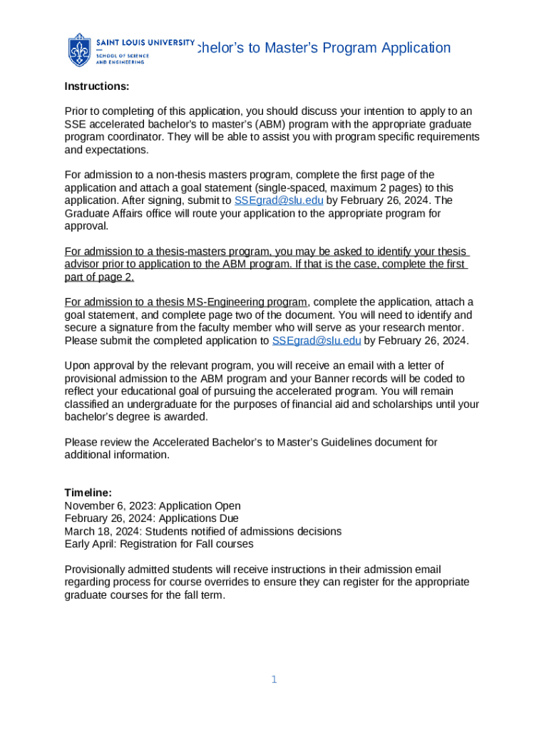 Accelerated Bachelors to Masters Pathway Proposal Doc Template pdfFiller